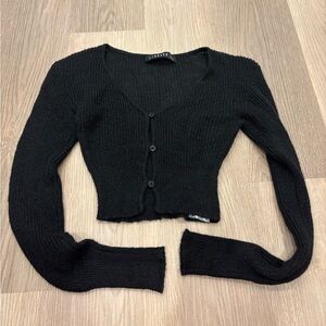 LIONESS BLACK CARDIGAN